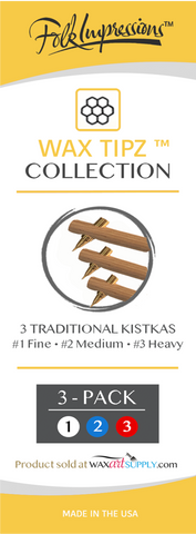 Wax Tipz Traditional Kistka 3 pack (#1, #2, #3)