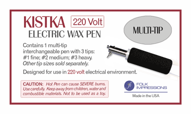 Electric Kistka Multi Tip Interchangeable 220 Volt