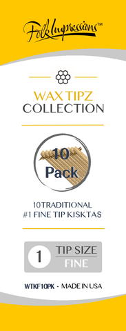 Wax Tipz Traditional Kistka 10 Pack #1 Fine