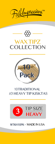 Wax Tipz Traditional Kistka 10 Pack #3 Heavy