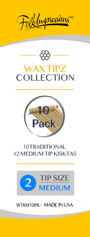 Wax Tipz Traditional Kistka 10 Pack #2 Medium